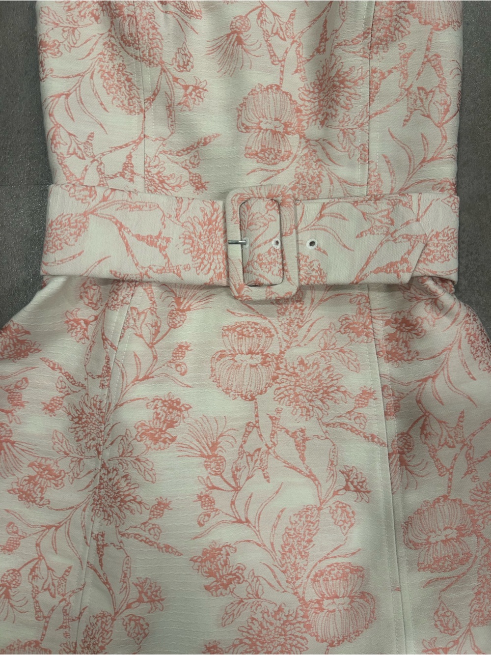 NWT Amanda Uprichard Fae Toile Brocade Mini Dress Shocking Pink XS - Picture 4 of 7